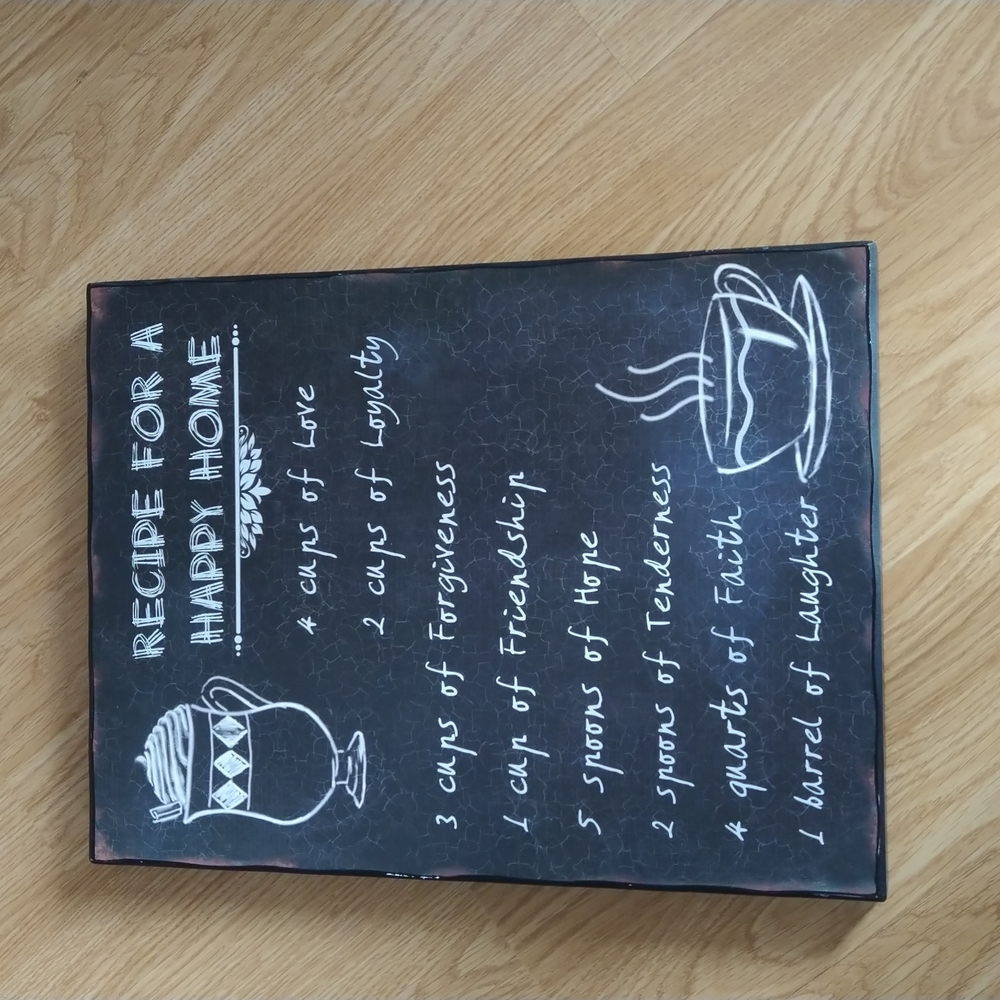 Kitchen wall decor sign